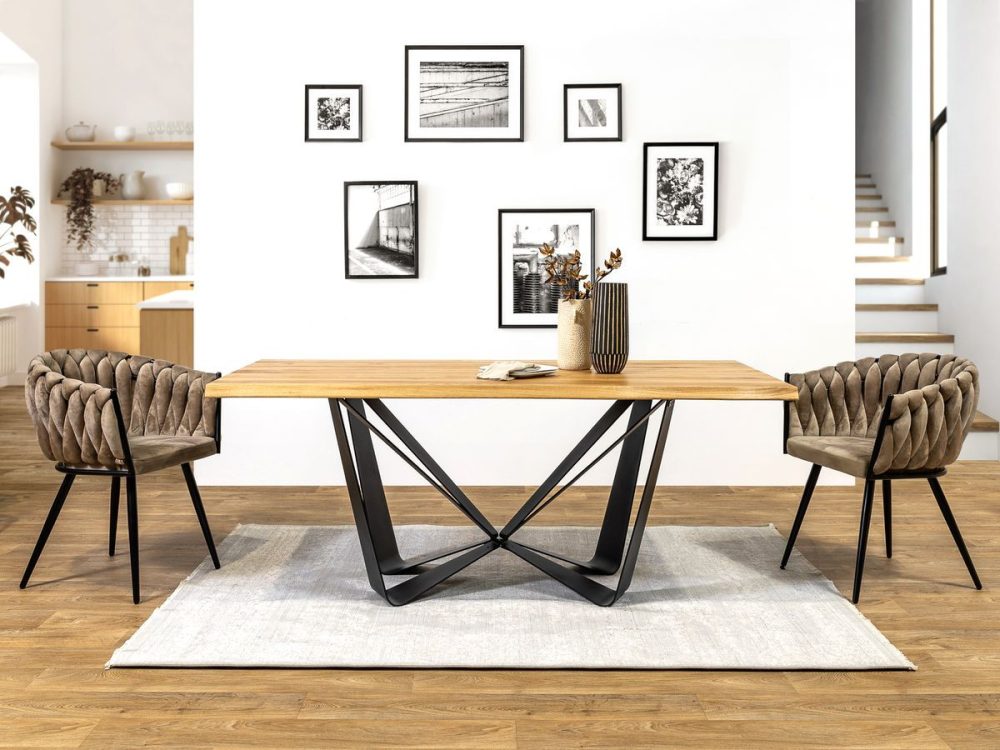 Table a manger extensible 200 a 280 cm ARWEN chene massif – Image 3