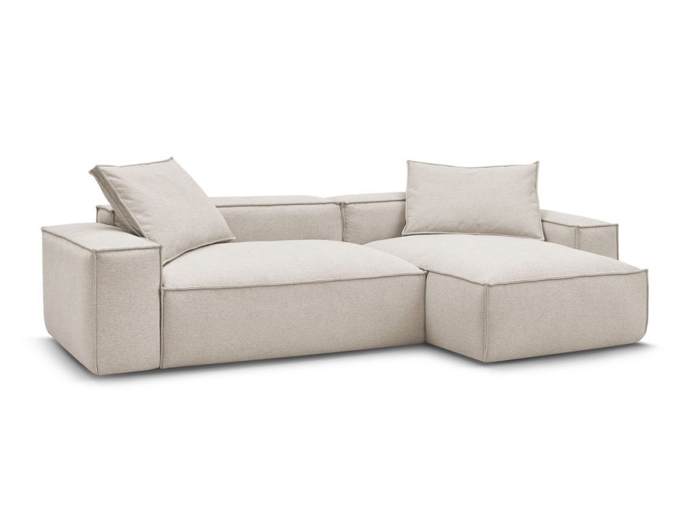 Canape d'angle reversible ultra moelleux BOHEME tissu chine