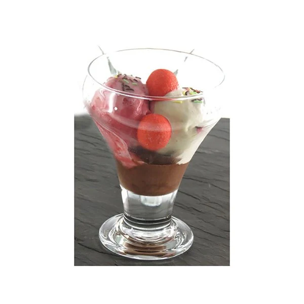 Coffret 6 coupes à glace et 6 grandes cuillères coudées Lebrun – Image 2