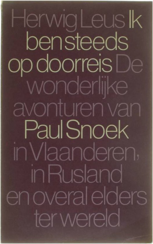 Ik ben steeds op doorreis