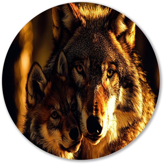Louve et son petit dans la nature – Cercles muraux loups – Panneau mural animalier – Réalisme – Peinture Forex – Œuvre d’art au design moderne – Cercle mural Forex 90×90 cm Louve et son petit dans la nature – Cercles muraux loups – Panneau mural animalier – Réalisme – Peinture Forex – Œuvre d’art au design moderne – Cercle mural Forex 90×90 cm