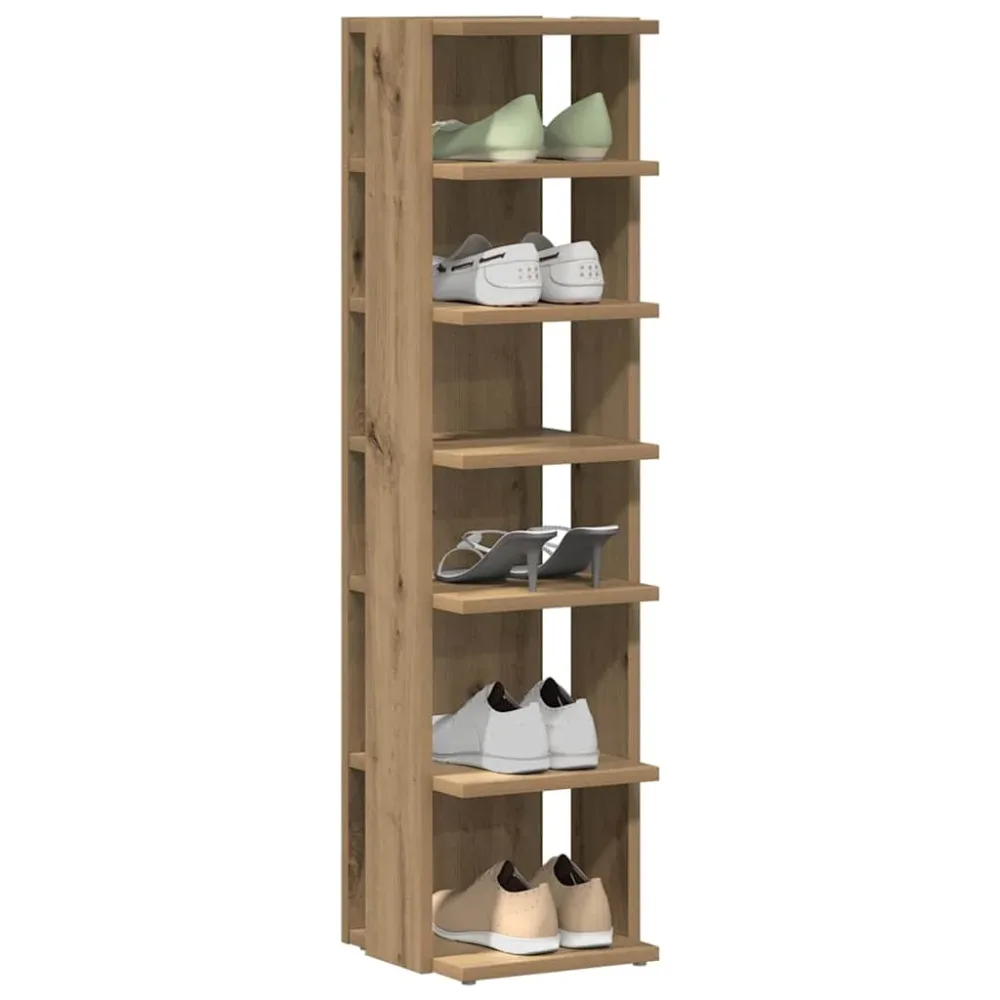 Shoe Cabinets 2 pcs Artisan Oak 28x27x102 cm Engineered Wood – Image 3