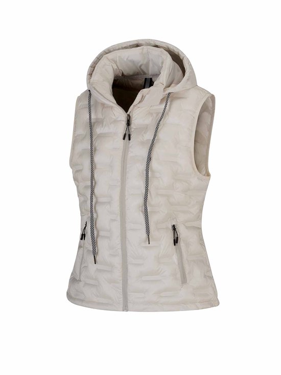 Gilet BJØRNSON Clara pour femmes - Coupe-vent - Taille 38 - Blanc cassé