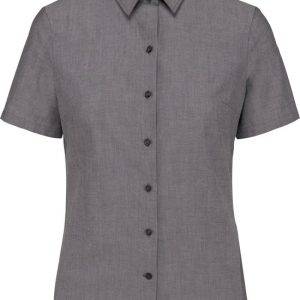 Kariban Blouse Oxford Femme Manches Courtes K536 – Oxford Silver – XS Kariban Blouse Oxford Femme Manches Courtes K536 – Oxford Silver – XS