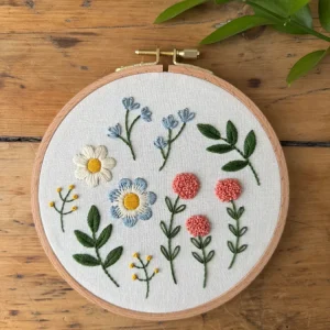 Ensemble de broderie – Floraison – Twin Folk Ensemble de broderie – Floraison – Twin Folk