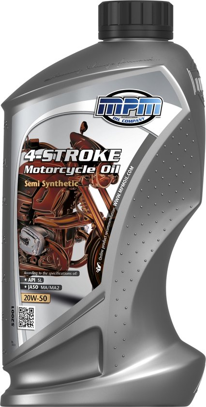 Huile moto 4 temps 20w50 - 1 litre