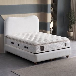 Matras orthopédique New Bed avec ressorts ensachés à 7 Zone , Topper Extra en mousse à mémoire de forme, soutien dorsal, design ergonomique pour chambre à coucher innovante 140 cm x 200 cm