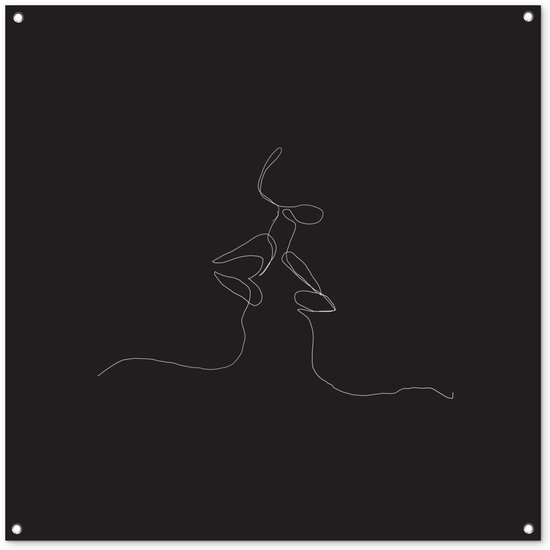 Illustration d’un couple presque en train de s’embrasser sur fond noir affiche de jardin toile en vrac 100×100 cm – Toile de jardin / Toile d’extérieur / Peintures d’extérieur (décoration de jardin) Illustration d’un couple presque en train de s’embrasser sur fond noir affiche de jardin toile en vrac 100×100 cm – Toile de jardin / Toile d’extérieur / Peintures d’extérieur (décoration de jardin)