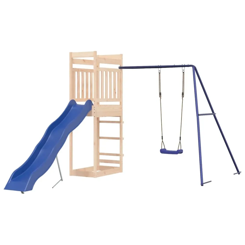 Outdoor Playset Solid Wood Pine – Image 2