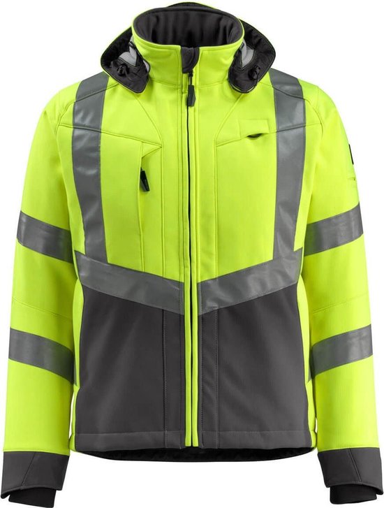 Mascot softshell Blackpool jaune fluo/anthracite foncé