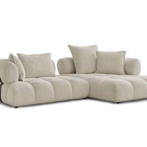 Canape d’angle fixe ALYA tissu bouclette Canape d’angle fixe ALYA tissu bouclette