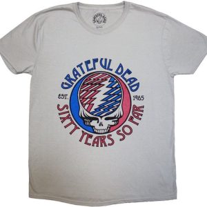 Grateful Dead – Stealie 60 T-shirt homme – M – Gris