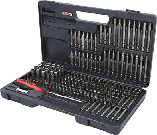 Jeu d'embouts de 208 pièces de 1/4" pour une utilisation polyvalente