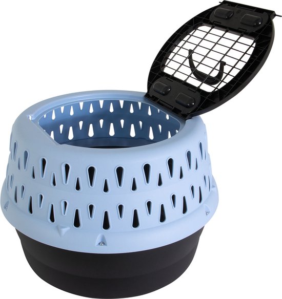Niche Petmate Get-A-Round pour Cats Blue - Panier de voyage rond pour chat