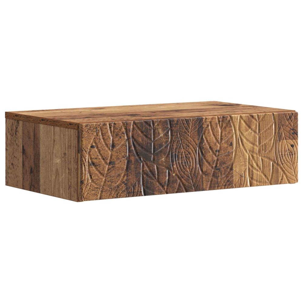 Wall-Mounted Side Table Old Wood 59 x 34.5 x 17 cm Wall-Mounted Side Table Old Wood 59 x 34.5 x 17 cm
