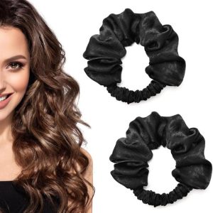 Heatless Curls – 2 Pièces – Boucles sans chaleur – Baguettes à boucles – Rouleaux à cheveux – Rouleaux – Hair curler – Bandeau de boucles sans chaleur – Bandeau cheveux – noir