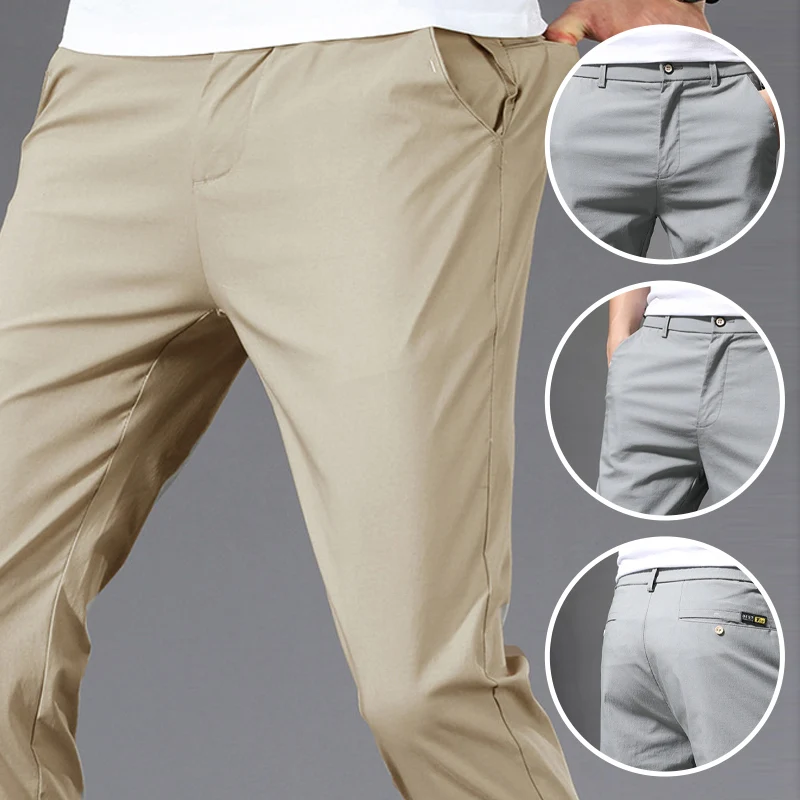 Pantalon stretch en soie Ice – Image 2