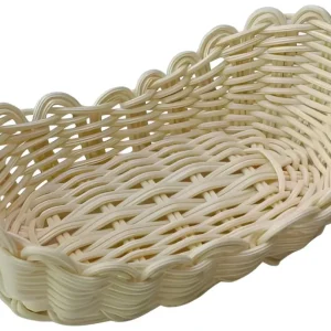 Brotkorb oval 23x13x8.5cm beige