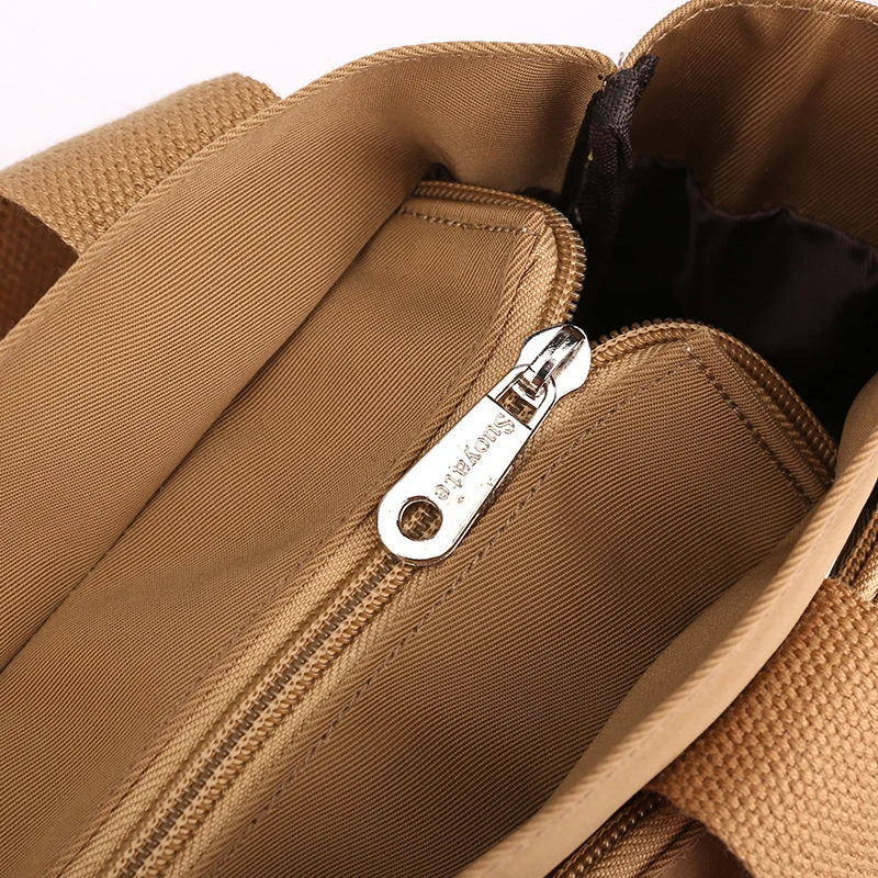 Sac Á Main Simple Pour Femme De Grande Capacité De Couleur Unie – Image 3