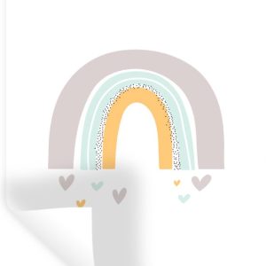 Muursticker enfant – Stickers muraux pour chambres d’enfants – Arc-en-ciel – Hartjes – Filles – Garçons – Pastel – Décoration pour chambres d’enfants – 60×80 cm – Papier peint autocollant – Film autocollant Muursticker enfant – Stickers muraux pour chambres d’enfants – Arc-en-ciel – Hartjes – Filles – Garçons – Pastel – Décoration pour chambres d’enfants – 60×80 cm – Papier peint autocollant – Film autocollant