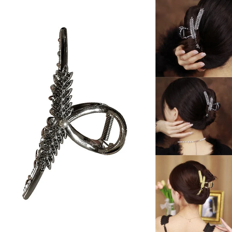 Barrette Métallique en Forme d'Oreille de Blé – Image 2