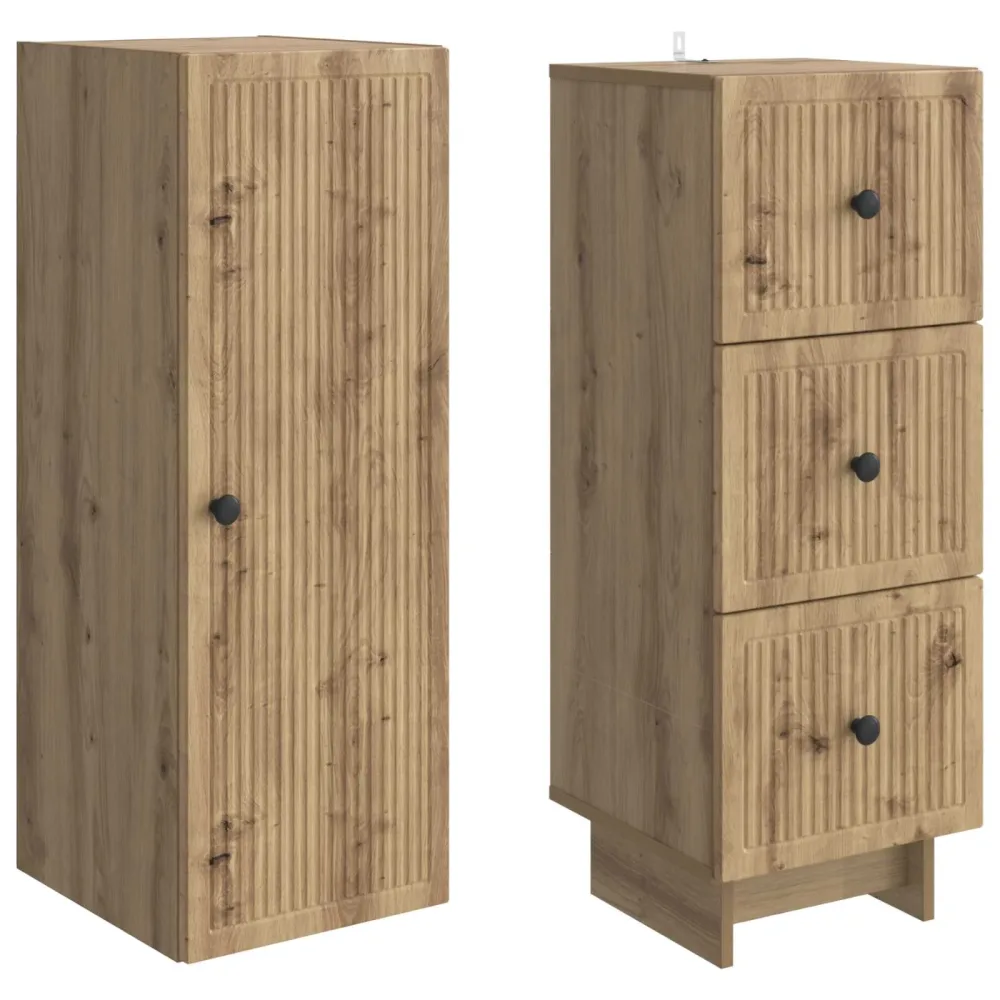 Cabinet Set 2 pcs 33 x 34.5 x 90 cm Engineered Wood – Image 3