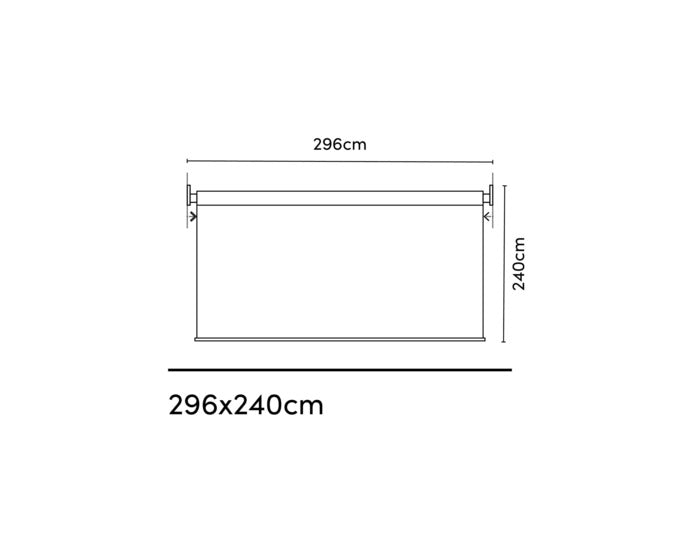 PLATINUM SUN & SHADE Rollo Coolfit grey 240x296 cm – Image 2