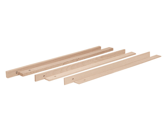 STÄDTER Teighölzer 35 cm Set je 2 Stück 3 mm 5 mm 10 mm Buche