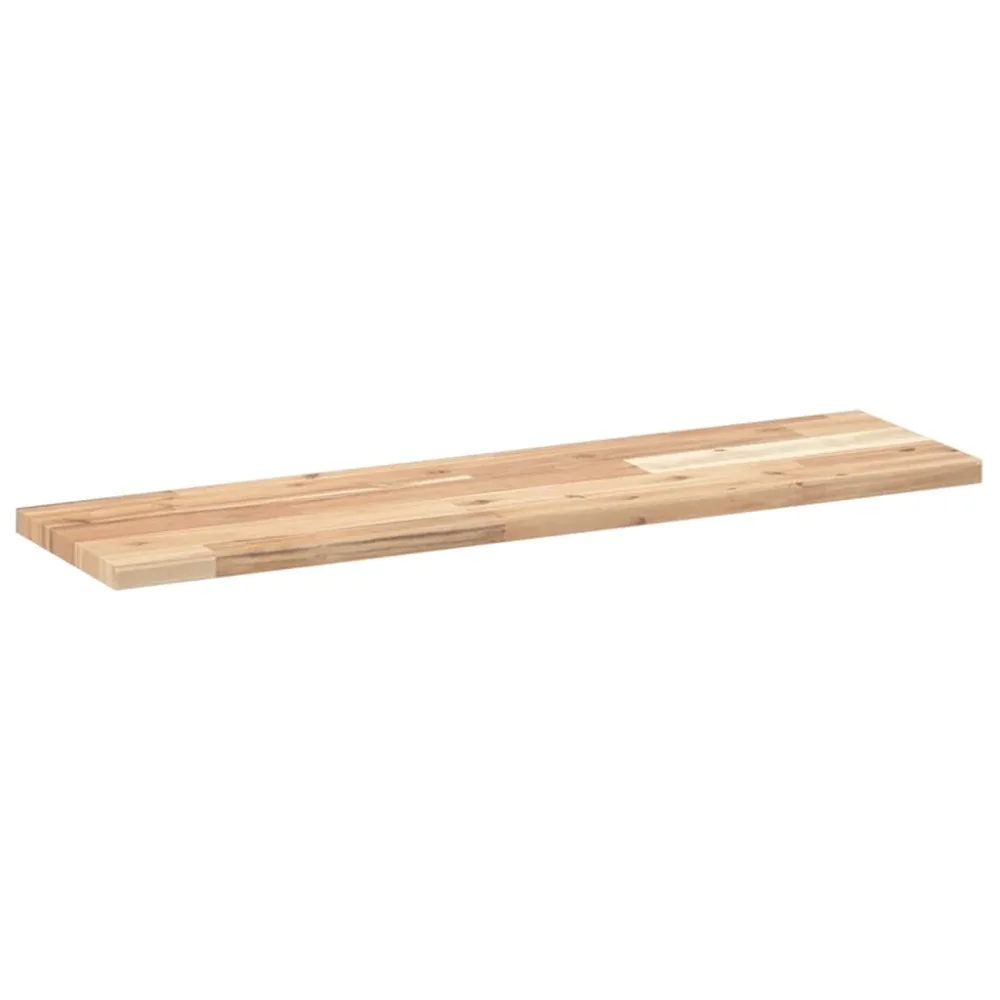 Floating Shelves 4 pcs 100x20x2 cm Untreated Solid Wood Acacia – Image 3
