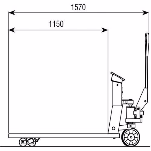 Transpalette peseur inox – Image 3