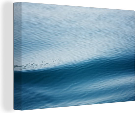 Gros plan d'une vague bleue dans le vent 30x20 cm - petit - Tirage photo sur toile (Décoration murale salon / chambre)
