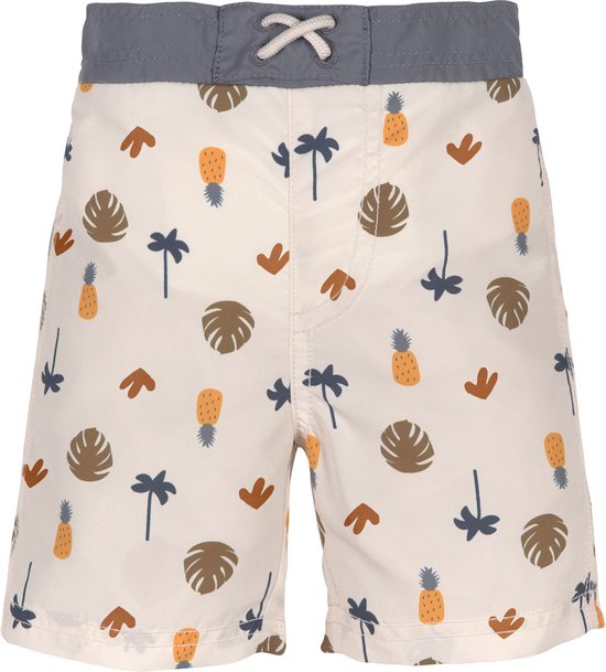 Lässig - Shorts de bain anti-UV pour bébés - Botanique - Blanc cassé - taille 74-80cm