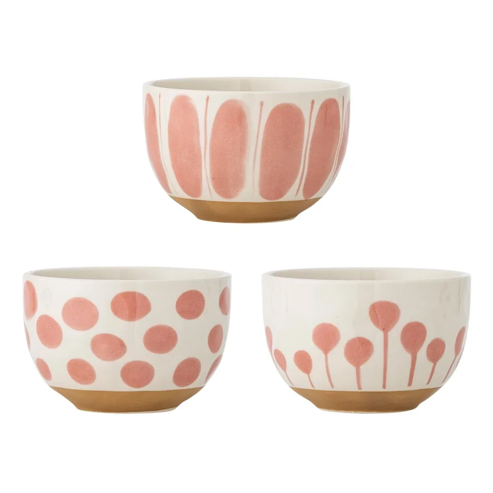 Linora Schale, Rose, Steingut