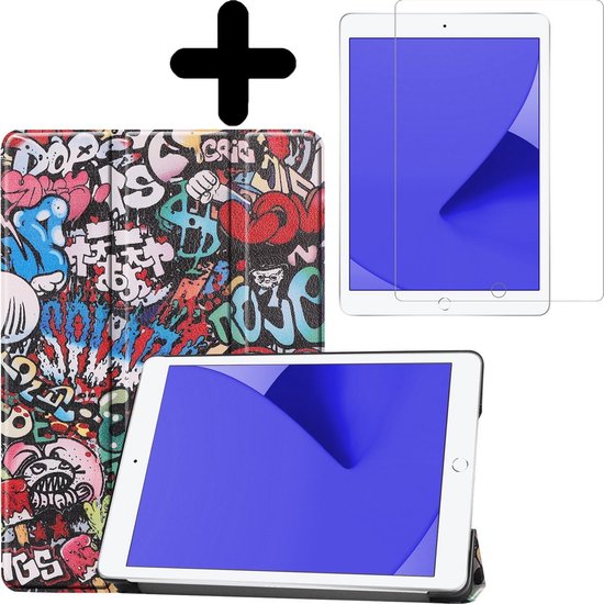 Housse iPad 10.2 (2019) Housse iPad 7 + Housse de protection d’écran – Graffiti Housse iPad 10.2 (2019) Housse iPad 7 + Housse de protection d’écran – Graffiti