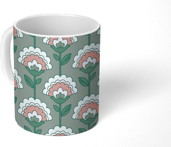 Mug - Mug à café - Fleurs - Rétro - Motifs - Mugs - 350 ML - Tasse - Mugs à café - Mug à thé