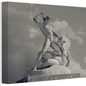 Homme combattant un Minotaure de la mythologie grecque sur toile 90×60 cm – Tirage photo sur toile (Décoration murale salon / chambre) Homme combattant un Minotaure de la mythologie grecque sur toile 90×60 cm – Tirage photo sur toile (Décoration murale salon / chambre)