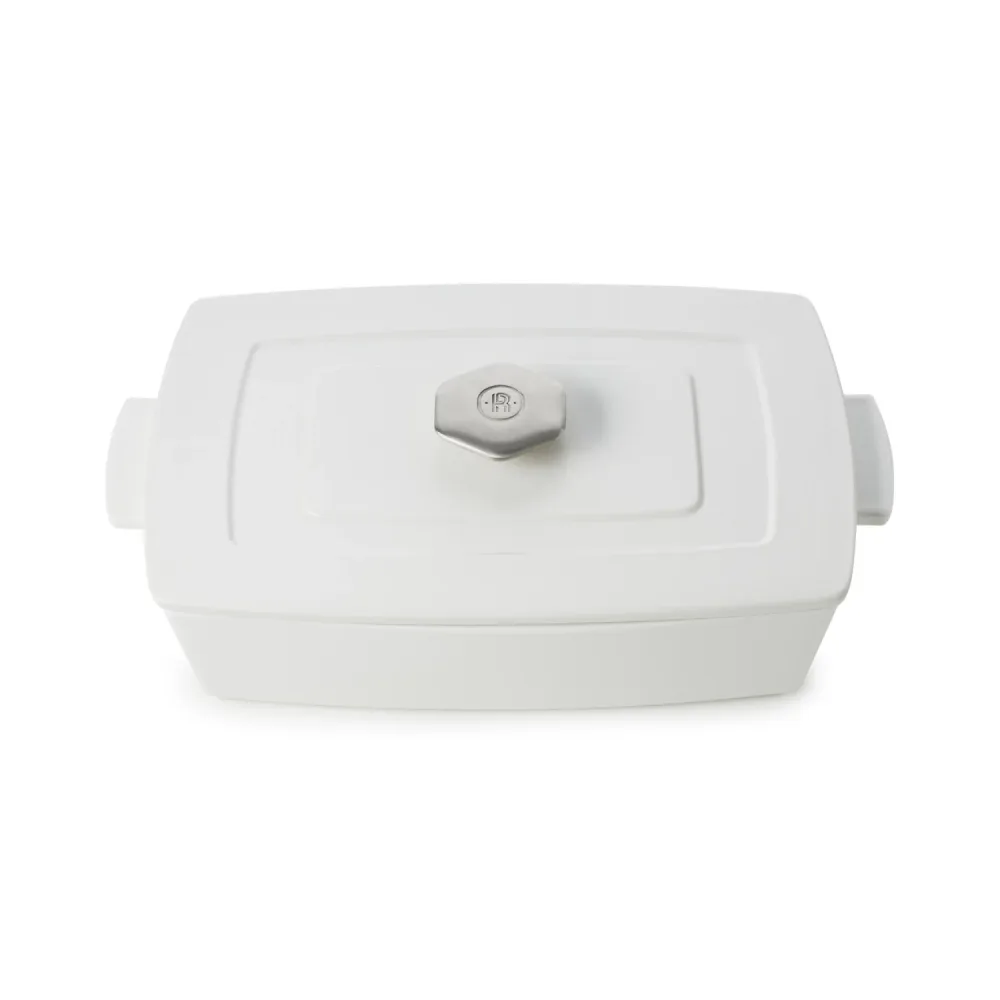 Rvlt2 Platte Mit Deckel 30cm, Satin-weiss