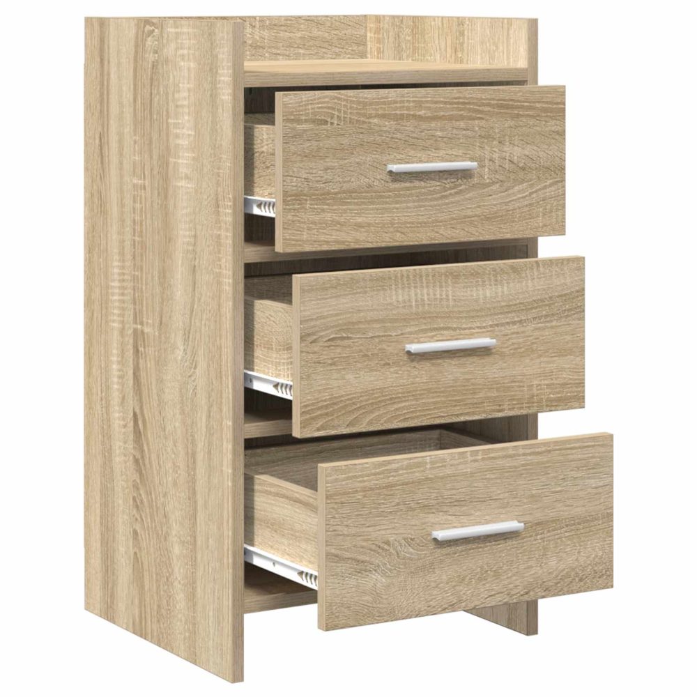 Bedside Tables Sonoma Oak 40 x 36 x 70 cm Engineered Wood – Image 3