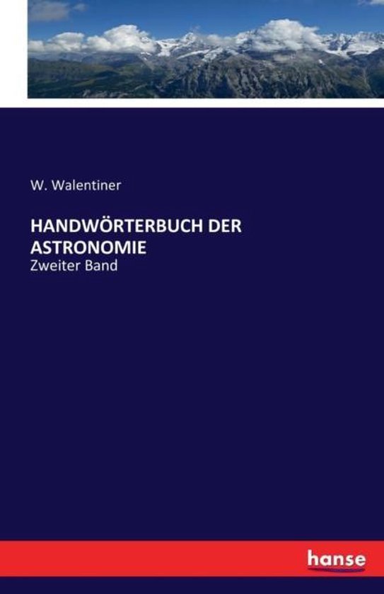 Handwörterbuch Der Astronomie Bande de Zweiter