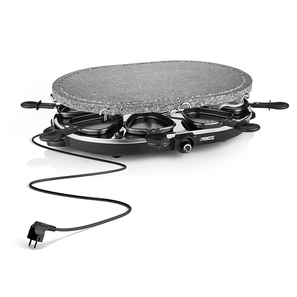 Appareil à raclette et pierre à cuire ovale 1200 W Princess Appareil à raclette et pierre à cuire ovale 1200 W Princess