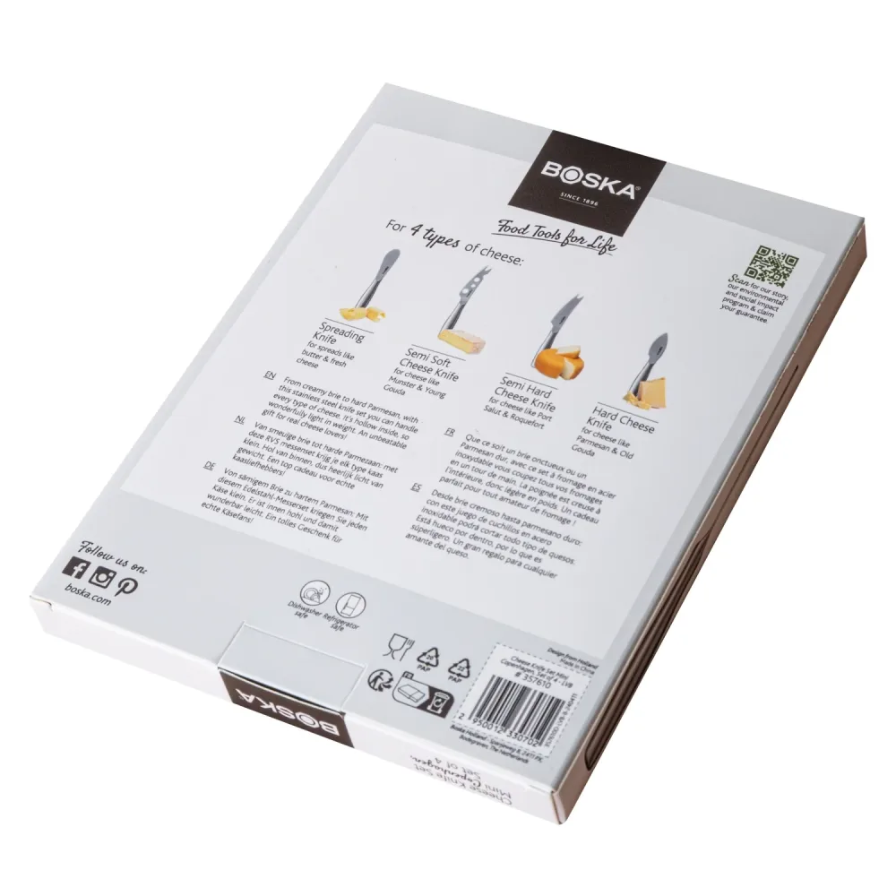 Käsemesser-Set Mini Copenhagen silber Edelstahl 176x146x21mm – Image 3