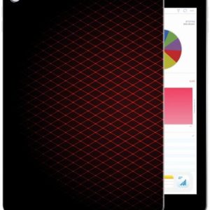 iPad 9.7 2018 | Étui pour tablette en Siliconen 2017 à carreaux rouge