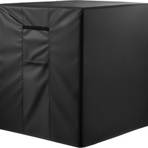 Housse de protection pour AC extérieur, 863 x 812 x 762 mm, design triple couche, polyester imperméable, Grillage ventilée pour une meilleure circulation de l’air, ajustement universel, Zwart Housse de protection pour AC extérieur, 863 x 812 x 762 mm, design triple couche, polyester imperméable, Grillage ventilée pour une meilleure circulation de l’air, ajustement universel, Zwart