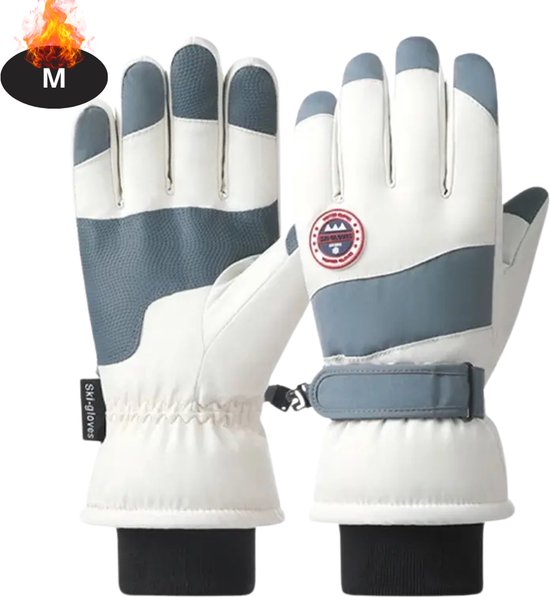 Gants de ski Nivard - Gants d'hiver - Gants femme - Écran tactile - Antidérapants - Imperméables - Blauw - M