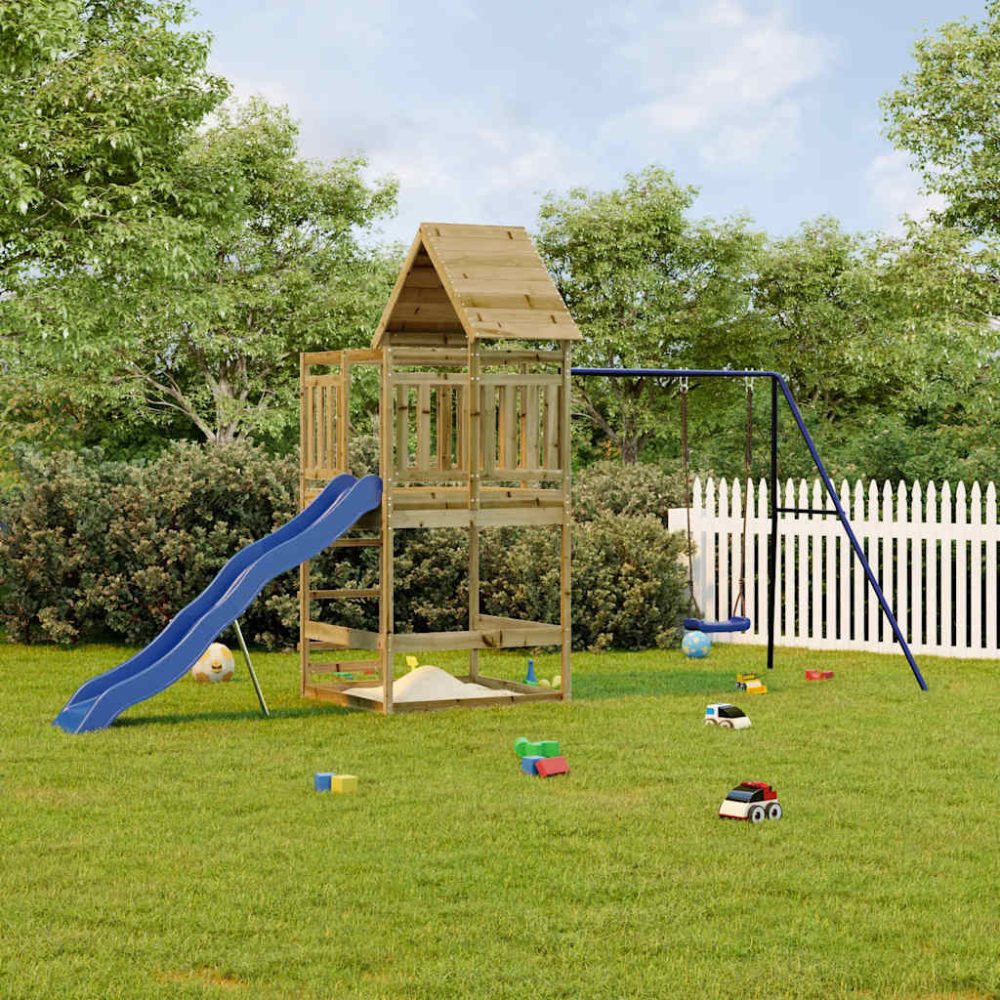 Outdoor Playset Impregnated Wood Pine Outdoor Playset Impregnated Wood Pine