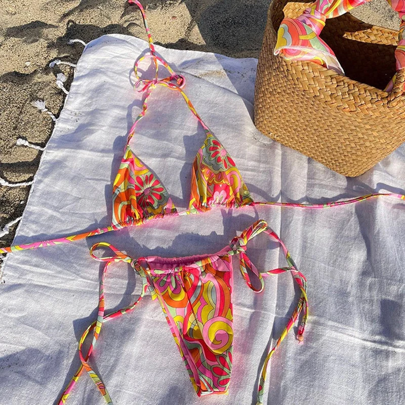 Nouveau bikini de plage sexy à imprimé floral – Image 2