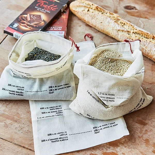 Set de 3 sacs coton gradués Elicuisine – Image 2