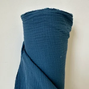 Coton double gaze – Bleu Coton double gaze – Bleu