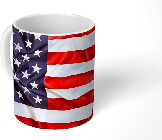 Mug - Gros plan du drapeau américain - 350 ML - Tasse