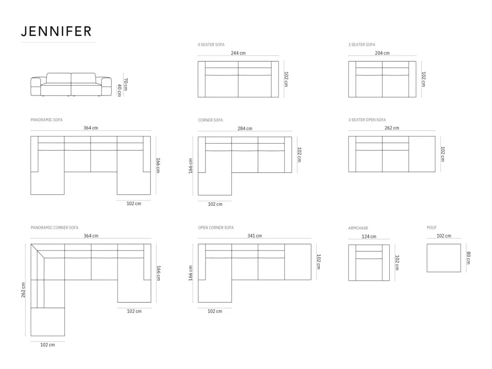 6-Sitzer Panoramic Sofa Jennifer – Image 3